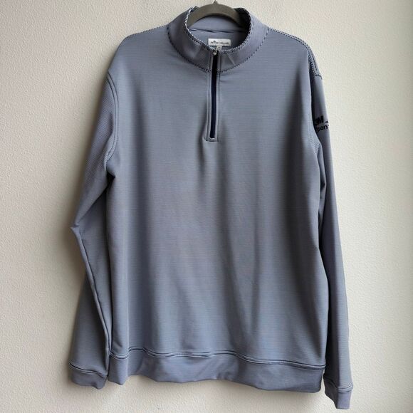 Peter Millar 3M Open Performance Quarter-Zip Pullover Golf Shirt Blue Size XL - Picture 1 of 5